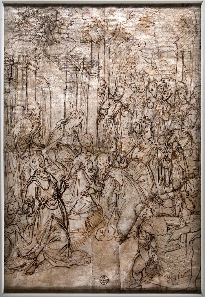 Aurelio Lomi - 122, studio per l'adorazione dei magi